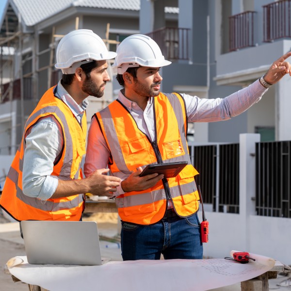 Männer auf der Baustelle
