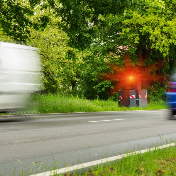 Geschwindigkeitskontrolle Blitzer ausgelöst