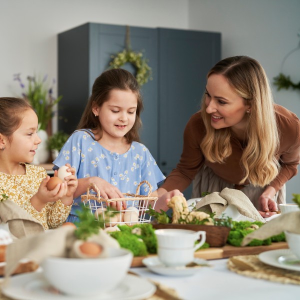 Familie in der Küche